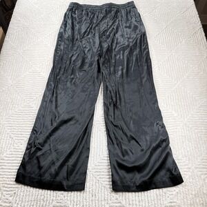 Madewell Pants Women XL Satin Wide Leg Pull On Elastic Dressy Baggy Y2K NT145